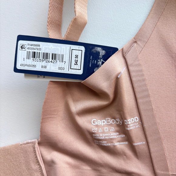GAP GapBody Women's 32DD Beige Everyday Essentials Wireless Bra NWT - Picture 6 of 6